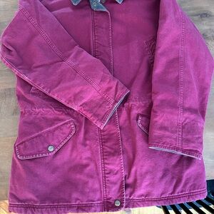 L.L. Bean Barn Jacket, corduroy collar, women’s medium